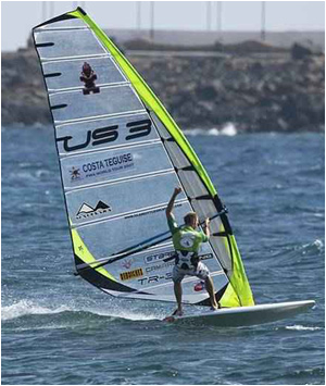 Kevin Pritchard comes 2nd in PWA Lanzarote World Cup.