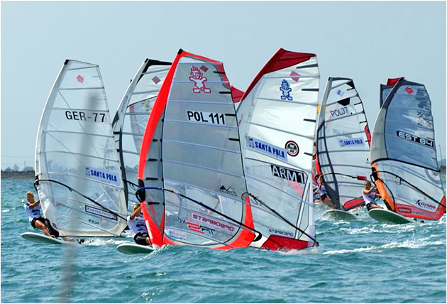 2009 Formula Windsurfing World Championships at Santa Pola, Spain. 