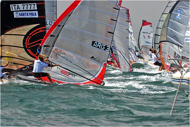 2009 Formula Windsurfing World Championships at Santa Pola, Spain. 